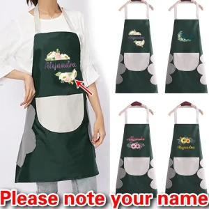 Personalized Customized New Fashion Kitchen Apron Unisex Chef Work Cleaning Apron