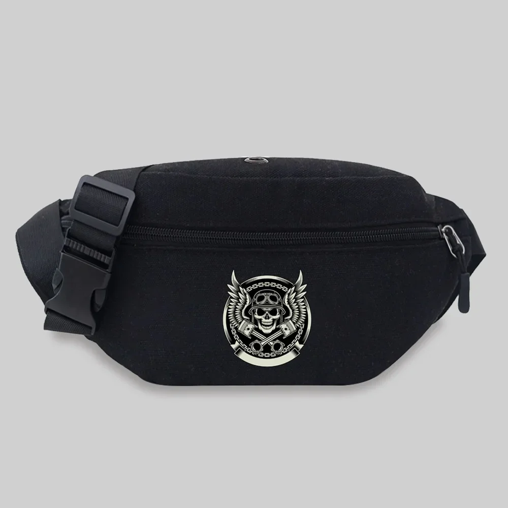 Waist Pack Unisex Bum Bags Skull Pattern Printing Series Lightweight Leisure Sports Chest Bag Wild Adjustable Strap Fanny Pack