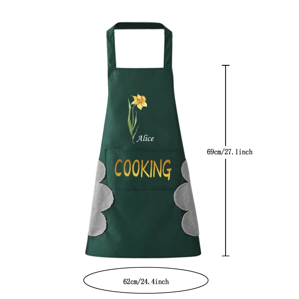 Bib Cooking Baking Cleaning Tools Restaurant Chef Kitchen Waterproof and Oil-proof Apron