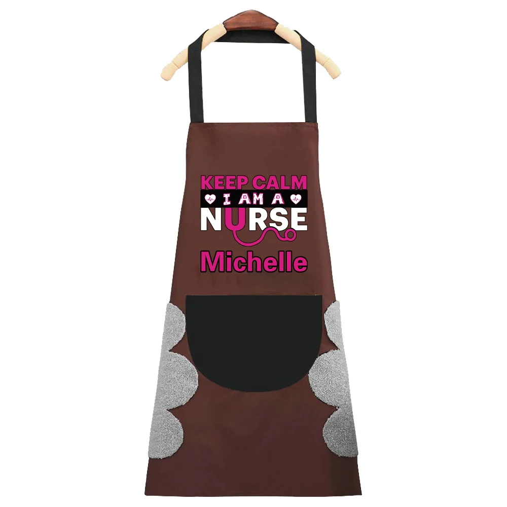 Personalized Customized Oil-proof and Waterproof Adult Fashion Coffee Overalls Apron Kitchen Accessories for Men and Women