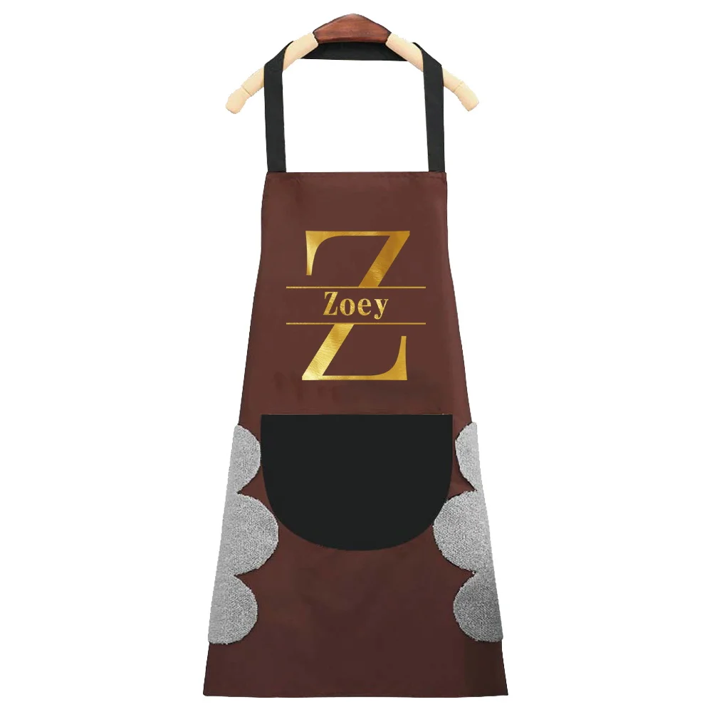 Personalized Customized New Waterproof and Oil-proof Apron for Men and Women Kitchen Cooking Apron Is Light and Durable.