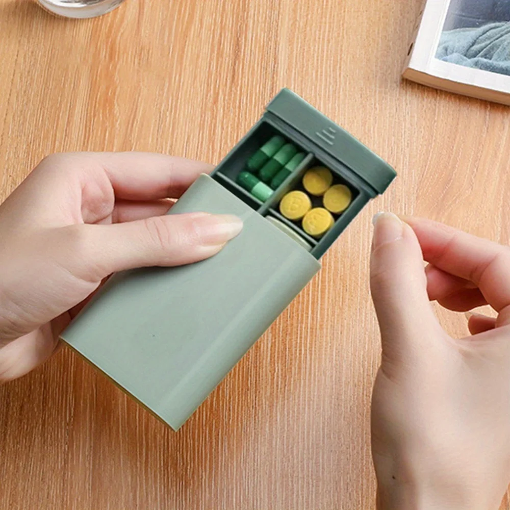 Customized Name Travel Pill Box Medicine Organizer Case Pill Protector Storage Dispenser Personalized Pink Floral Letter Design