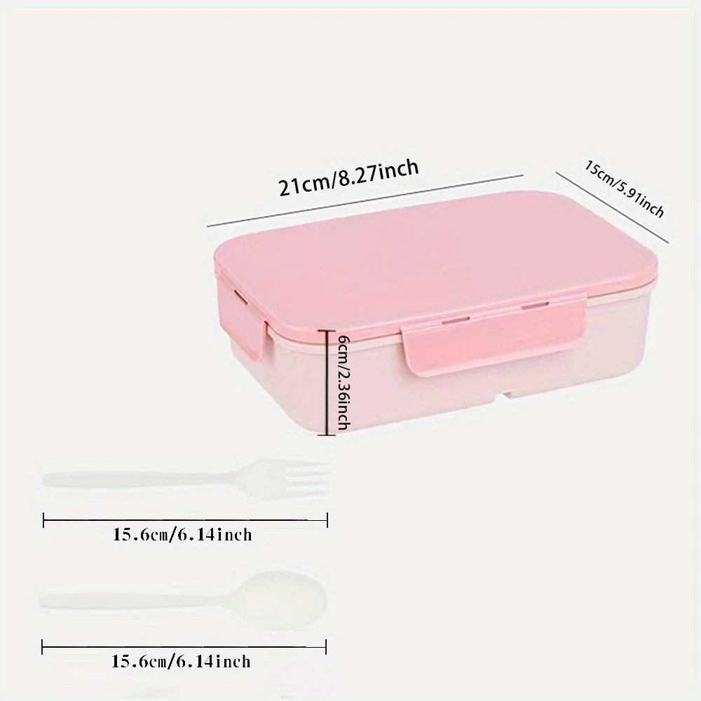 Lunch Box Organizer With Lid Leakproof Lunch Bento Case Container Three Compartments Tableware Black Floral Letter Pattern