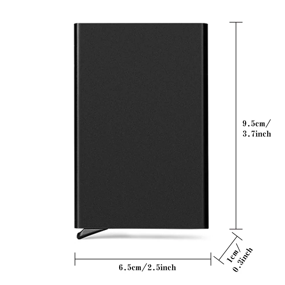 Metal Pop-Up Card Box Mini Metal Credit Cards Holder Fashion Storage Boxs Rose Flower Series Thin Slim Bank Cards Wallet