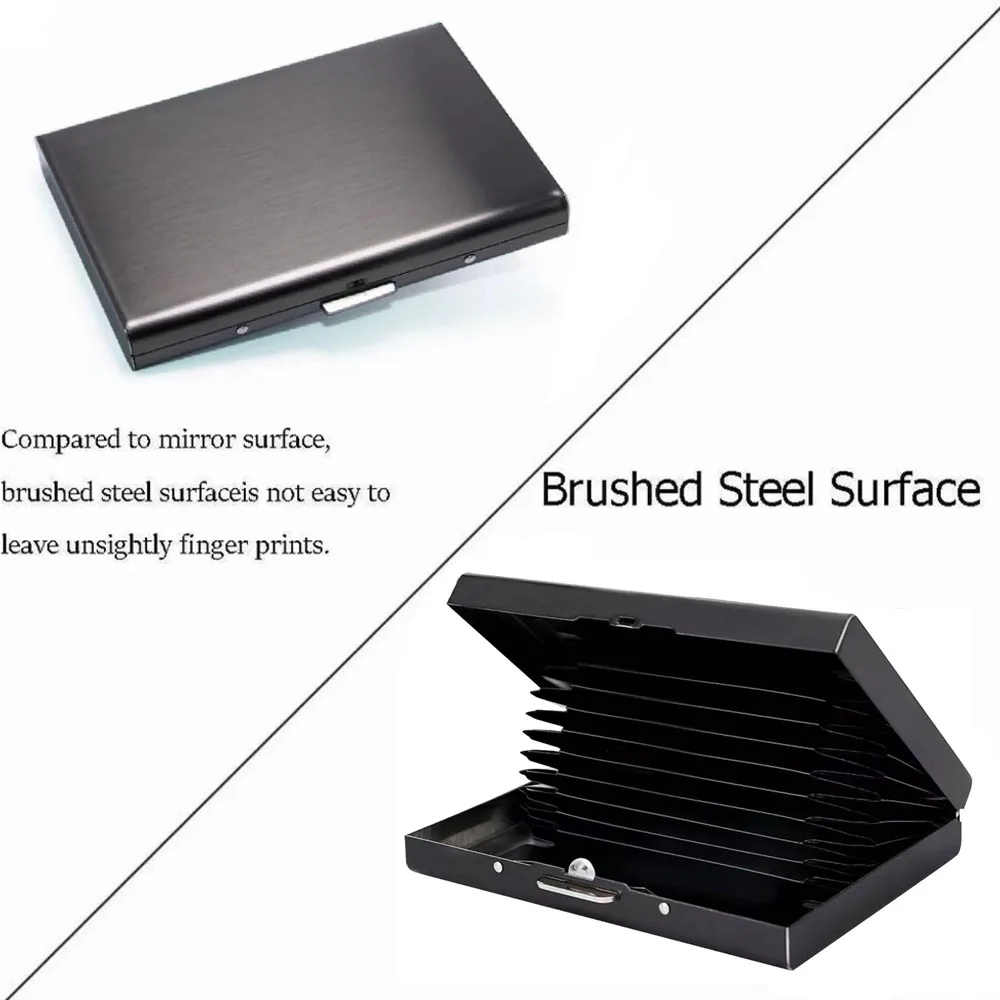 Card Pocket Wallet Portable Business Cards Box Metal Slim Money Bag Portable Storage Container Pink Flower Printing Series