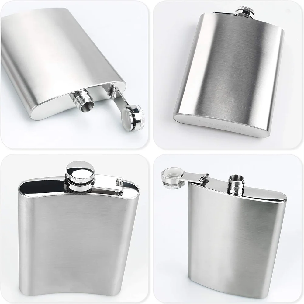 Creative Metal Wine Pot Durable Stainless Steel Wine Accessories Outdoor Camping Storage Bottle Halloween Letter Pattern