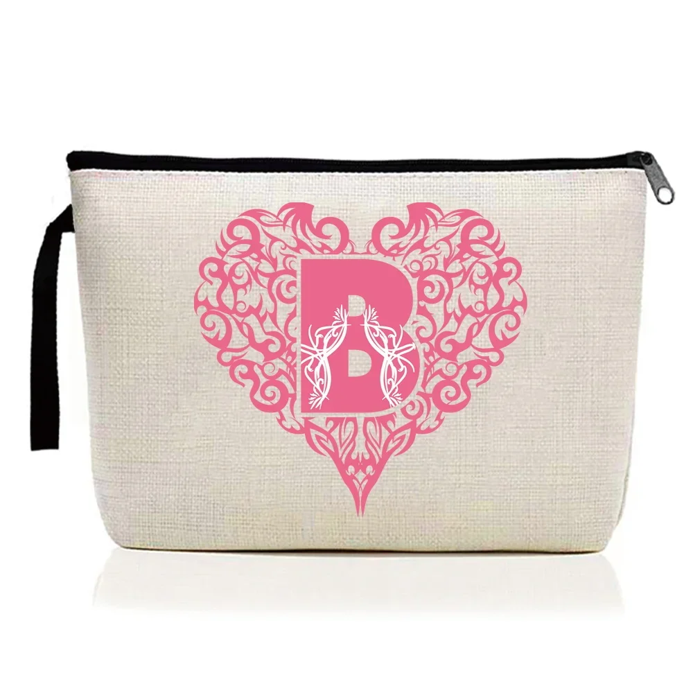 Cosmetic Bag Lipstick Storage Pack Portable Travel Small Cosmetic Bags Women Makeup Supplies Storage Pouch Love Letter Series