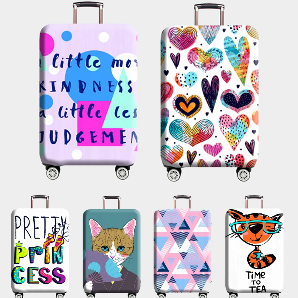 2025 New Luggage Protective Cover Travel Accessories Protective Case Wear Resistant Multiple Style Options 18-28inch Dust Cover