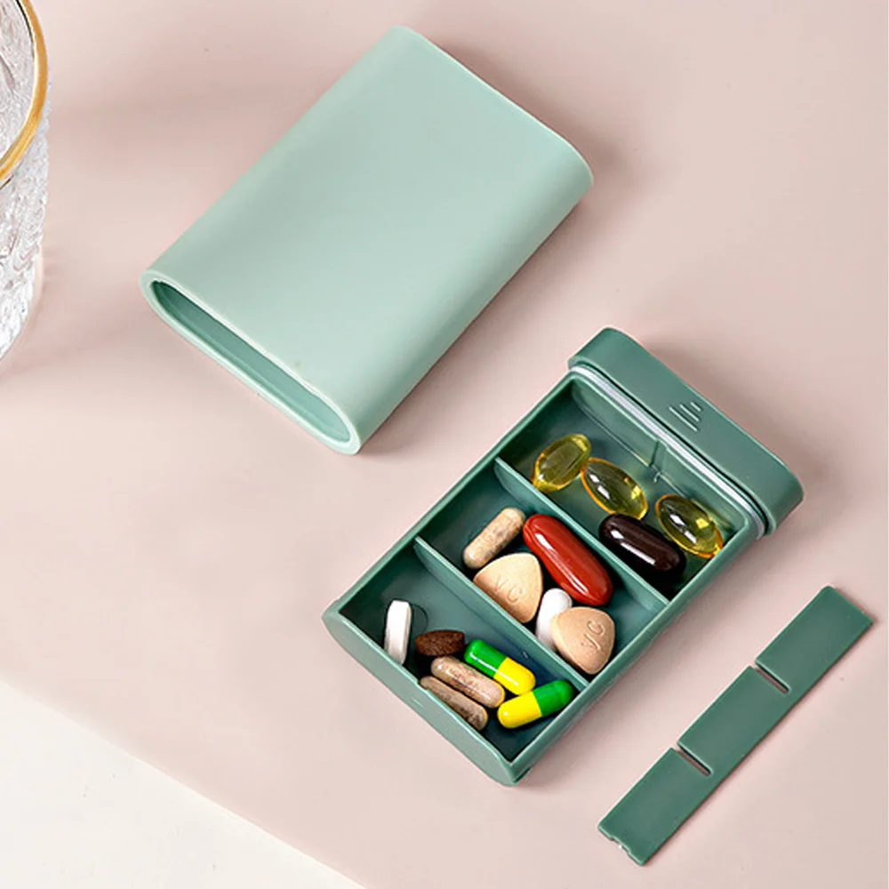 Customized Name Travel Pill Box Medicine Organizer Case Pill Protector Storage Dispenser Personalized Pink Floral Letter Design