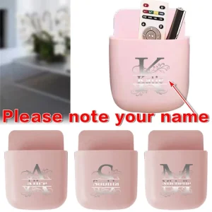 Customized Name Non Porous Wall Mounted Container Multifunctional Remote Control Storage Box Durable Grocery Organizer