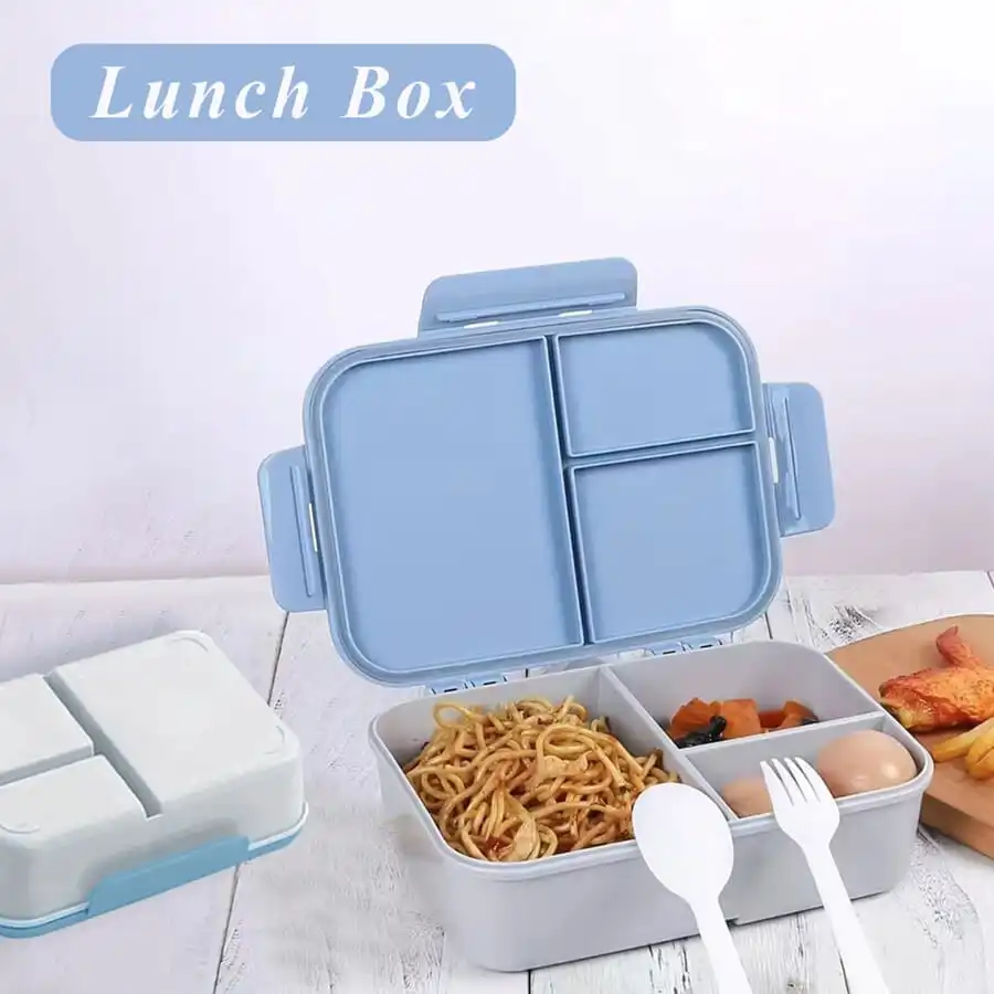 Customized Name Food Compartment Storage Box Large Capacity Lunch Box Leak Proof Resistant Tableware Gingerbread Pattern