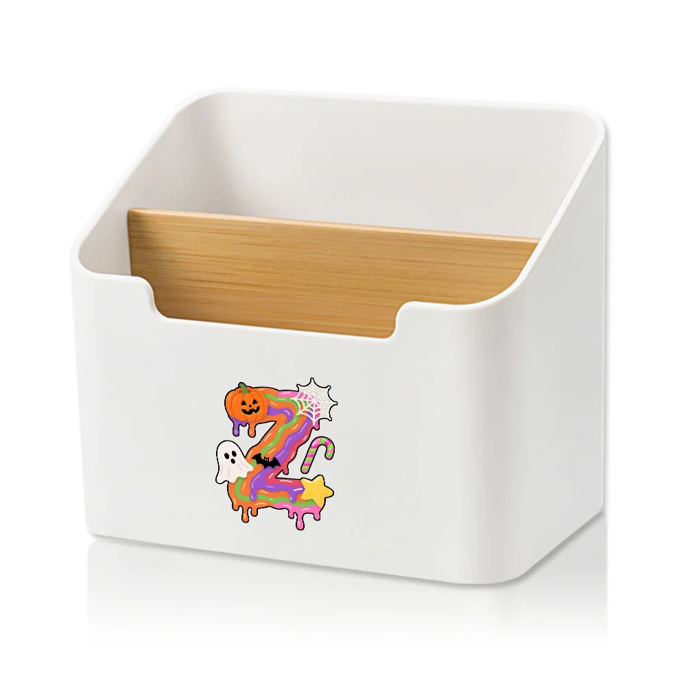 Multifunctional Compartment Storage Box Desk Organizer Cosmetic Stationery Remote Control Organizer Candy Letter Pattern