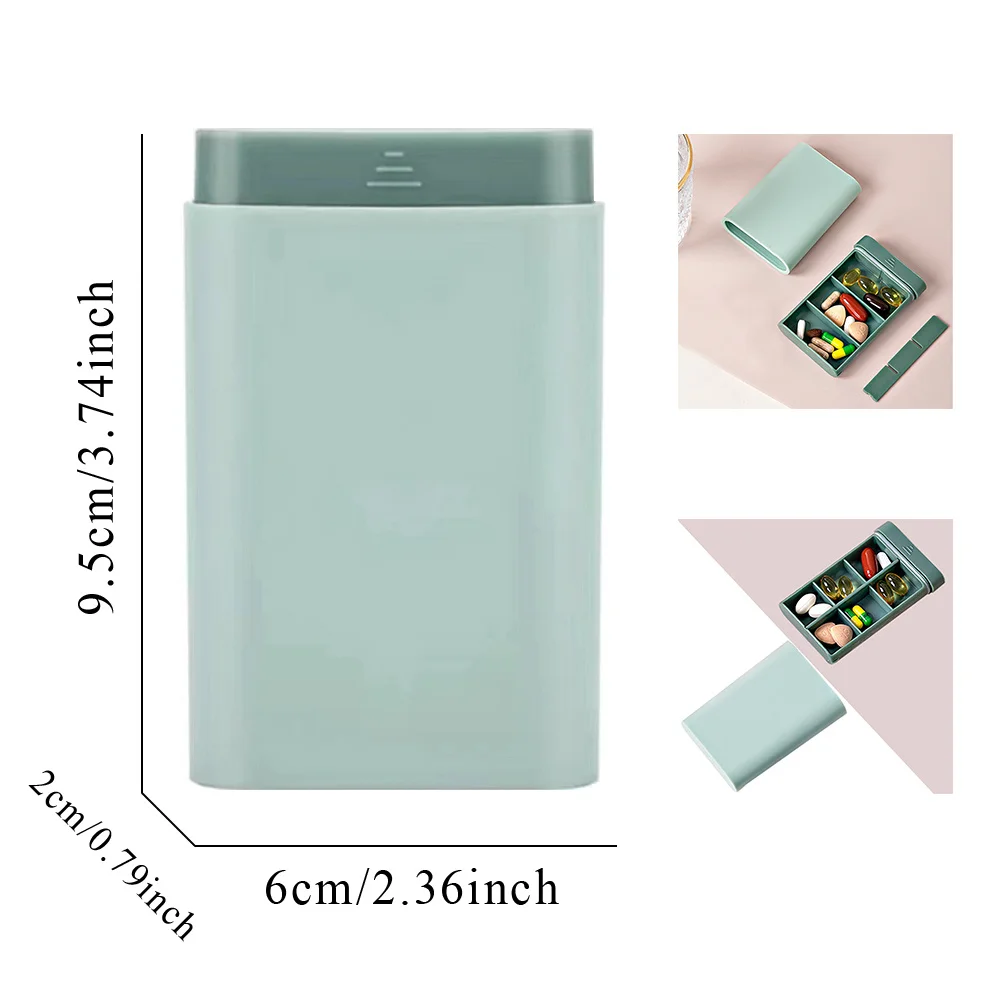 Customized Name Travel Pill Box Medicine Organizer Case Pill Protector Storage Dispenser Personalized Pink Floral Letter Design