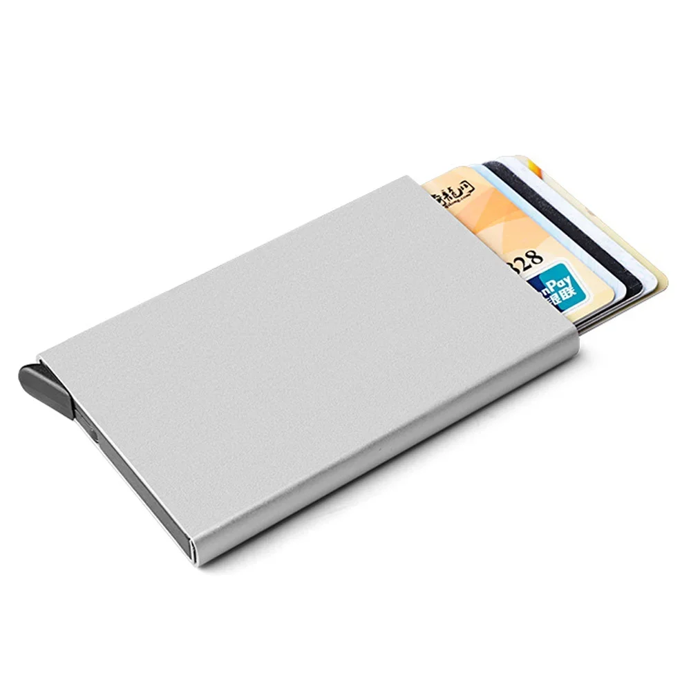 Credit Card Holder Gift Card Storage Boxs Fashion Multi-functional Leaf Series Pop-Up Business Cards Box Minimalist Wallet
