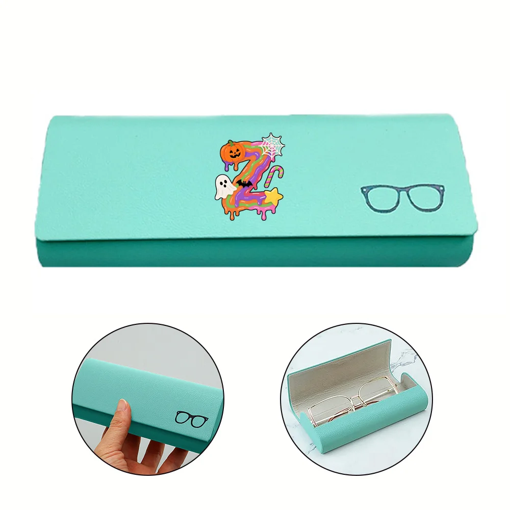 Hard PU Myopia Glasses Box New Fashionable Sunglasses Storage Box High Quality Reading Glasses Case Candy Letter Pattern
