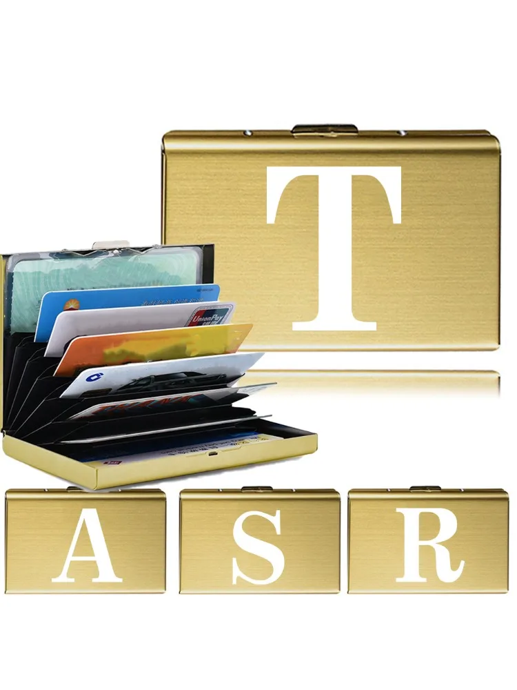 Cards and Id Card Holder Holds 6 Cards Slots Thin ID Case Wallet White Print Series Slim Wallets Credit Card Holder Money Bag