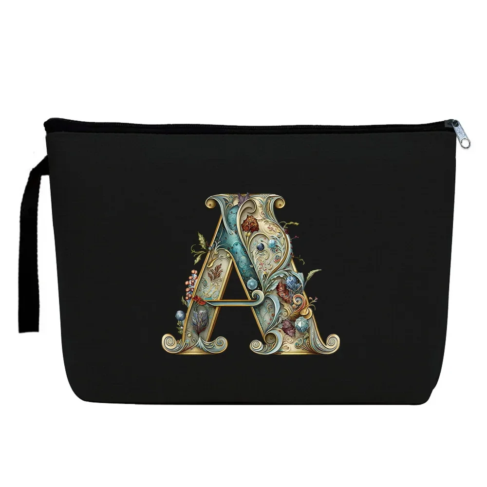 Cosmetic Bag Toiletry Handbag Portable Travel Small Cosmetic Bags Cash Wallet Lipstick Storage Pouch Graphic Letter Series