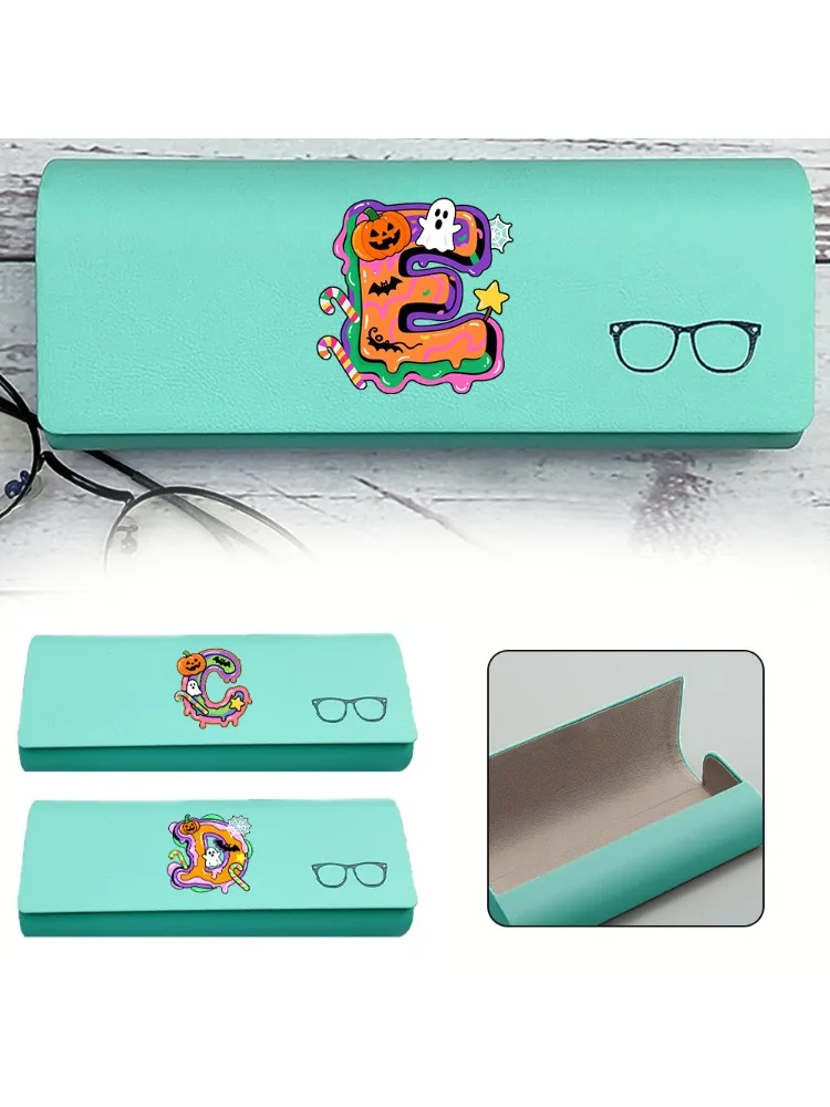 Hard PU Myopia Glasses Box New Fashionable Sunglasses Storage Box High Quality Reading Glasses Case Candy Letter Pattern