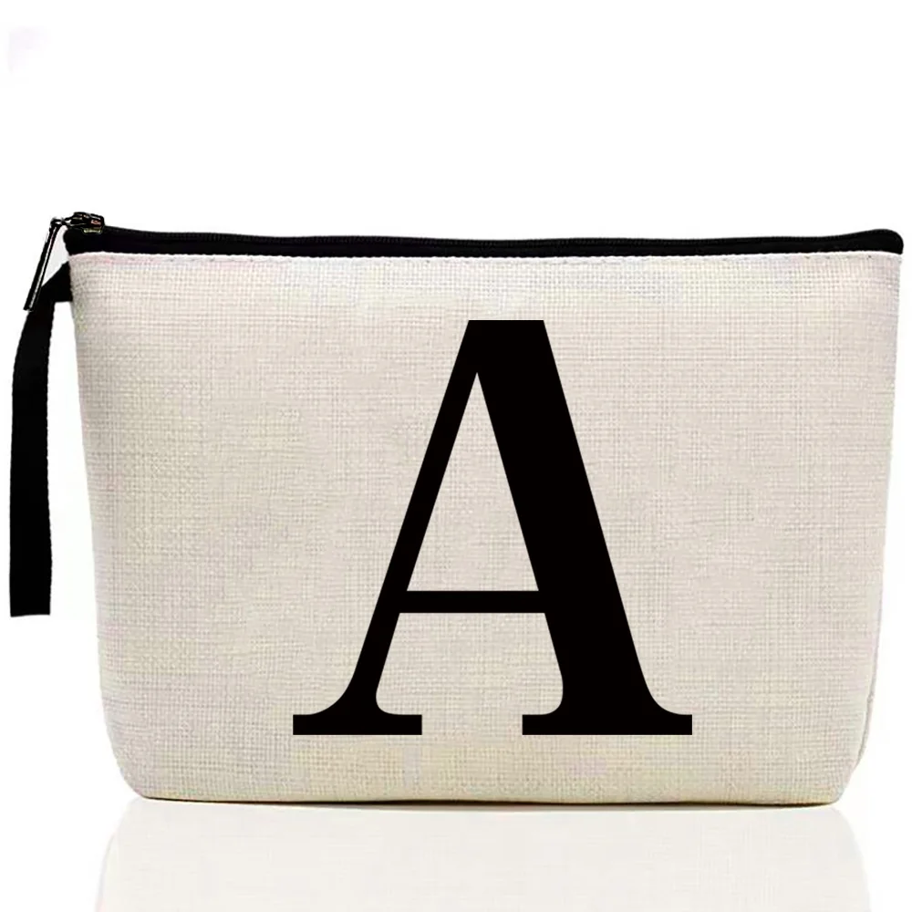 Makeup Bag Women’s Cosmetic Pack Large Capacity Zipper Cosmetic Bags Washable Portable Cash Storage Wallet Black Series