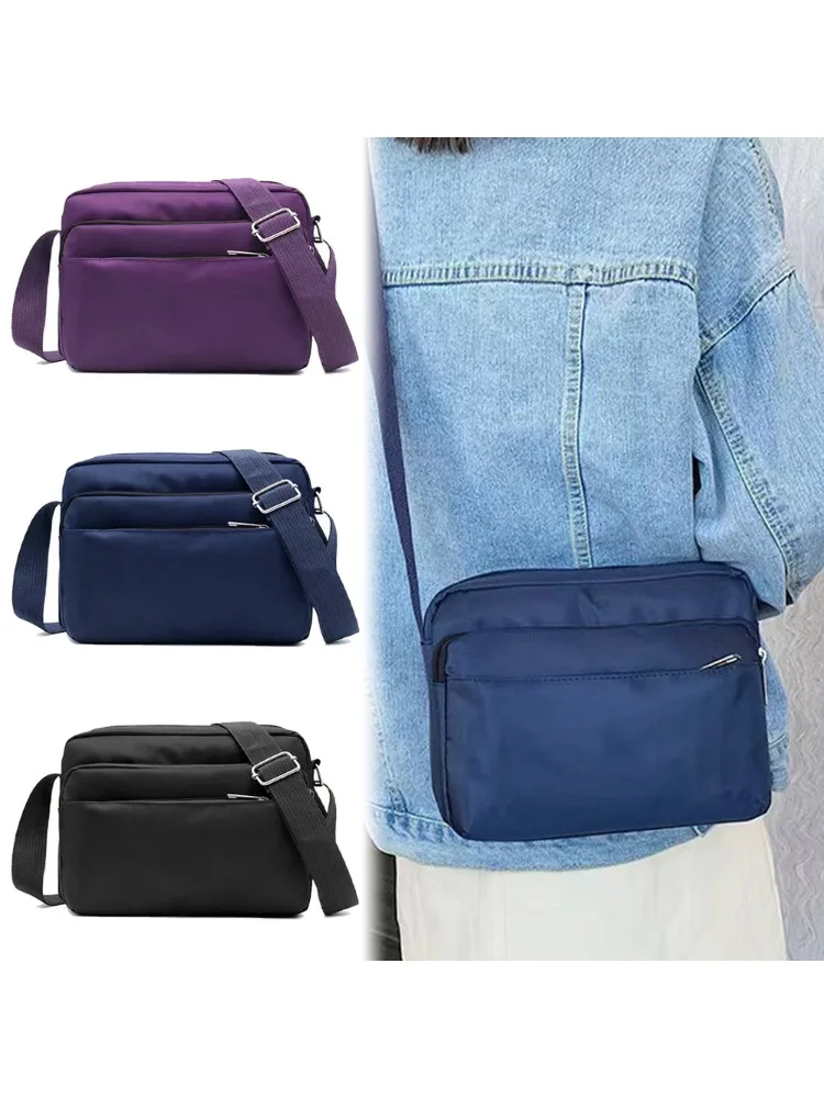 New Fashionable Minimalist Large Capacity Multi Layered Storage Bag Outdoor Travel Work Commuting Single Shoulder Crossbody Bag