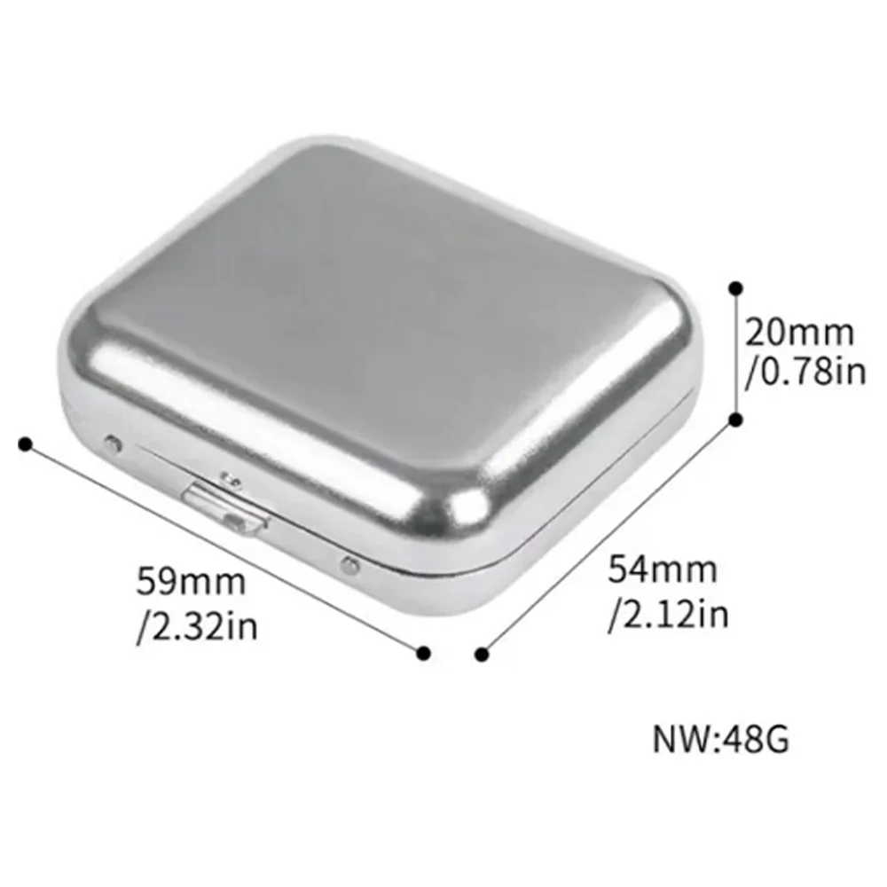 Portable Stainless Steel Square Ashtray Automatic Pop-Up Cigarette Butt Tray Innovative Car Ashtray Eyelets Letters Pattern