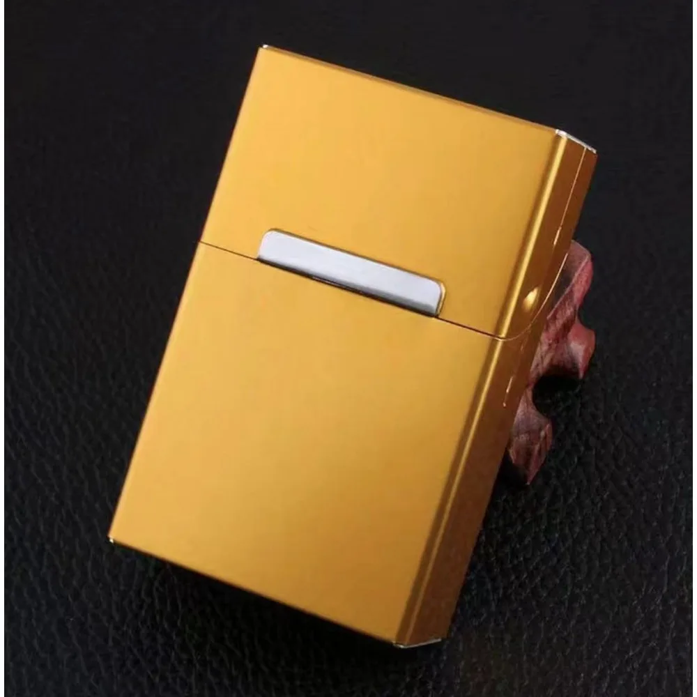 Metal Cigarette Case Large Capacity Dustproof Cigarette Protector Magnetic Dustproof Cigarette Accessories Halloween Pattern