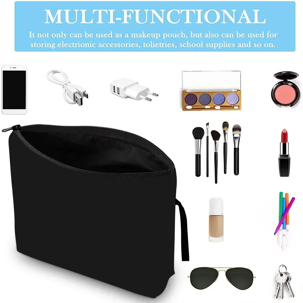 Cosmetic Bag Toiletry Handbag Portable Travel Small Cosmetic Bags Cash Wallet Lipstick Storage Pouch Graphic Letter Series