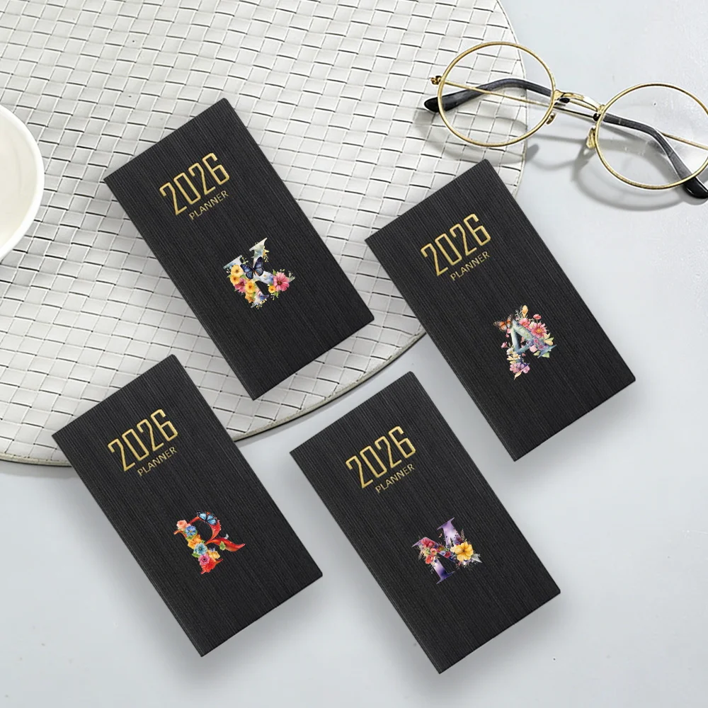 A6 Size Daily Planner 2026 Limited Edition Week Journal Notebook Student Pocket Study Planner Office Recording Butterfly Letter