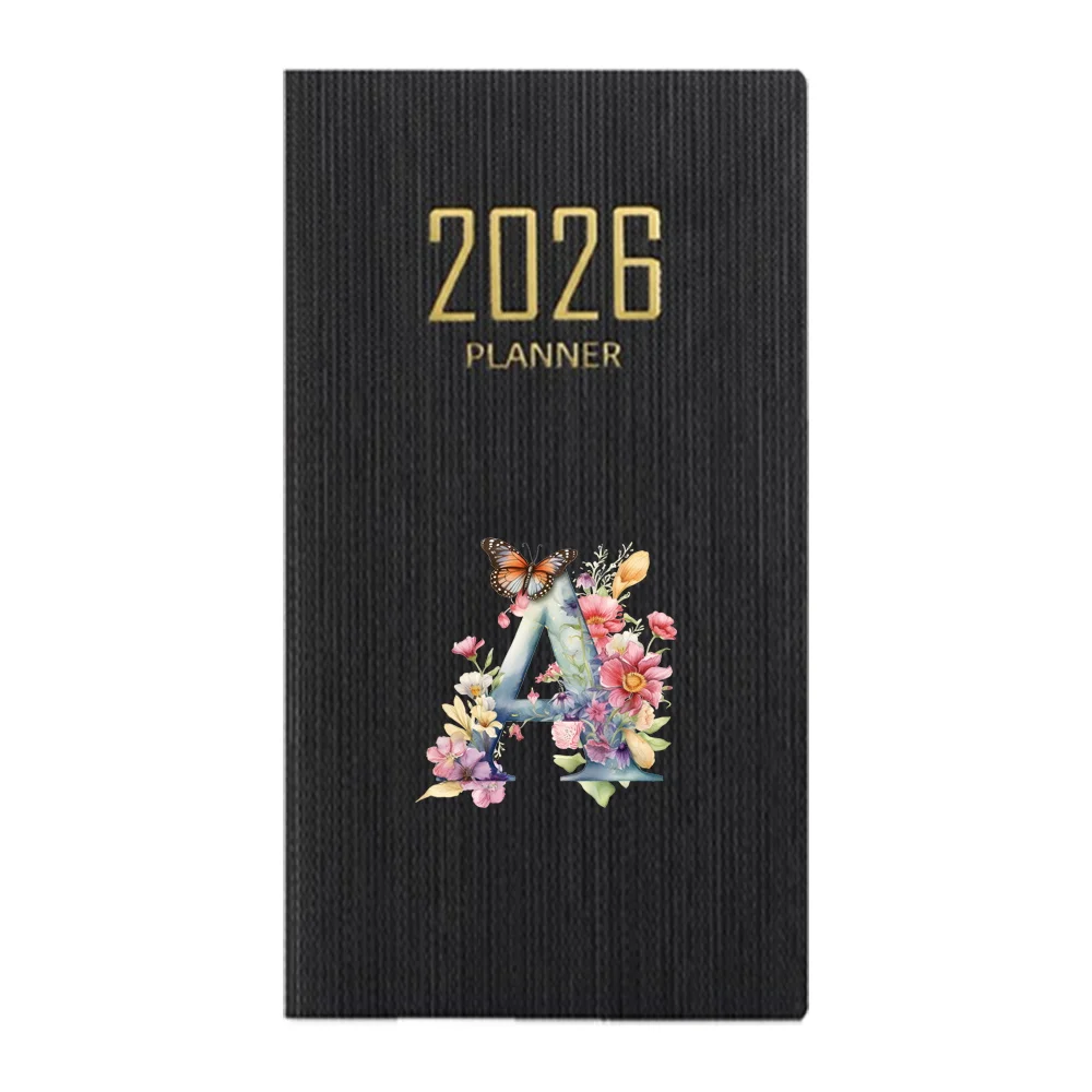 A6 Size Daily Planner 2026 Limited Edition Week Journal Notebook Student Pocket Study Planner Office Recording Butterfly Letter