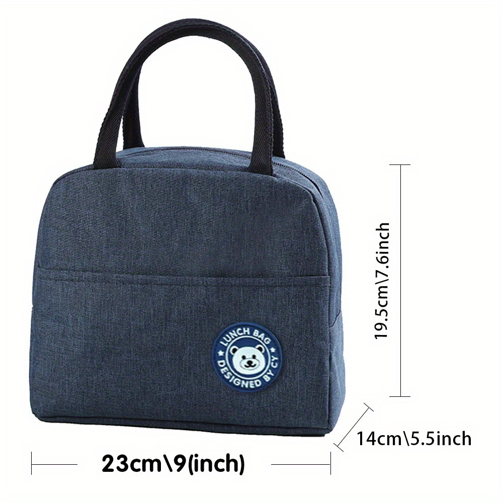 Insulated Lunch Bag Insulated Tote for Work, School, Outdoor Activities, Lunch Bag Durable Aluminum Foil Food Container Cooler Bag, Perfect for Office Workers