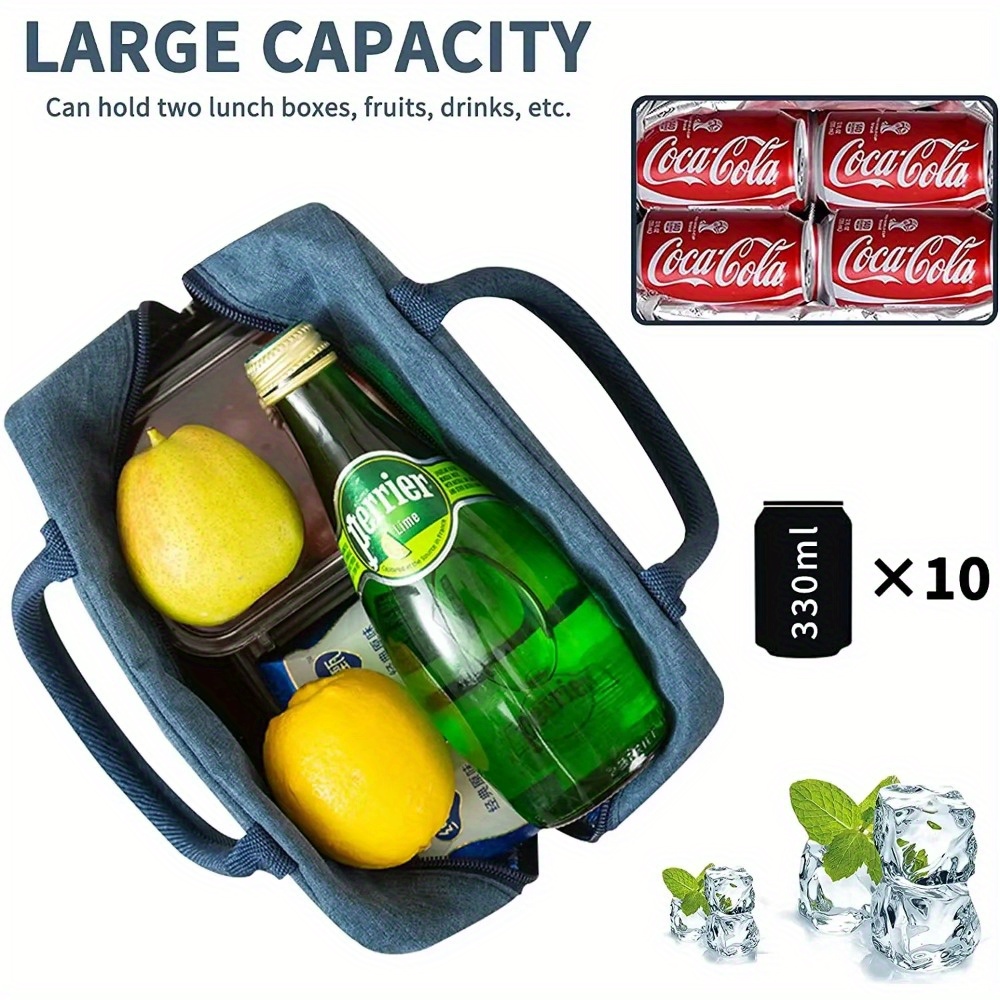 Insulated Lunch Bag Insulated Tote for Work, School, Outdoor Activities, Lunch Bag Durable Aluminum Foil Food Container Cooler Bag, Perfect for Office Workers