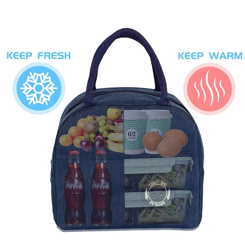 Insulated Lunch Bag Insulated Tote for Work, School, Outdoor Activities, Lunch Bag Durable Aluminum Foil Food Container Cooler Bag, Perfect for Office Workers