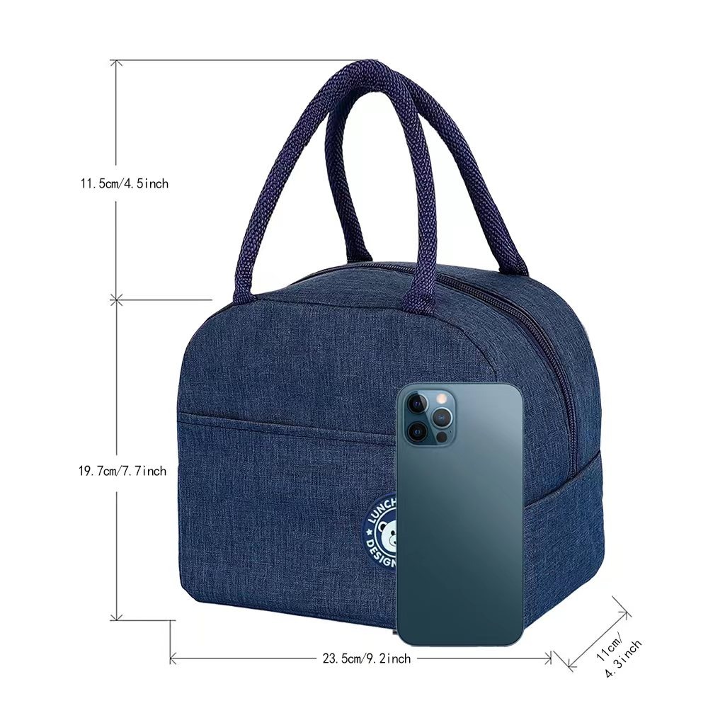 Insulated Lunch Bag Insulated Tote for Work, School, Outdoor Activities, Lunch Bag Durable Aluminum Foil Food Container Cooler Bag, Perfect for Office Workers