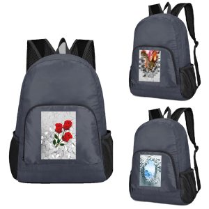 Foldable Backpack Travel Bag Lightweight Storage Bags Backpacks for Men Women Large Capacity Outdoor Hiking Camping Sports Climbing Rucksack Portable Organizer Bags Handbags