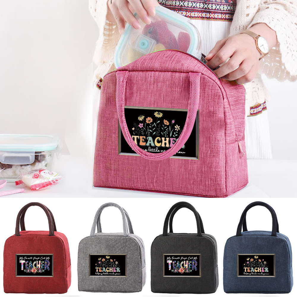 Portable Handheld Insulated Lunch Bag Aluminum Foil Thermal Food Container Bag Suitable for Work Commuting, Bento Box Carrier Picnic Cooler Camping Non-Food Contact, back To School