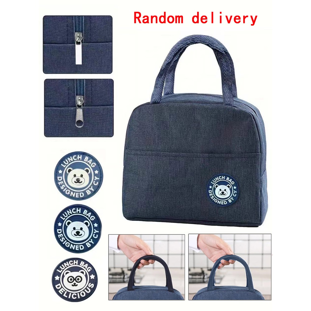 Insulated Lunch Bag Insulated Tote for Work, School, Outdoor Activities, Lunch Bag Durable Aluminum Foil Food Container Cooler Bag, Perfect for Office Workers