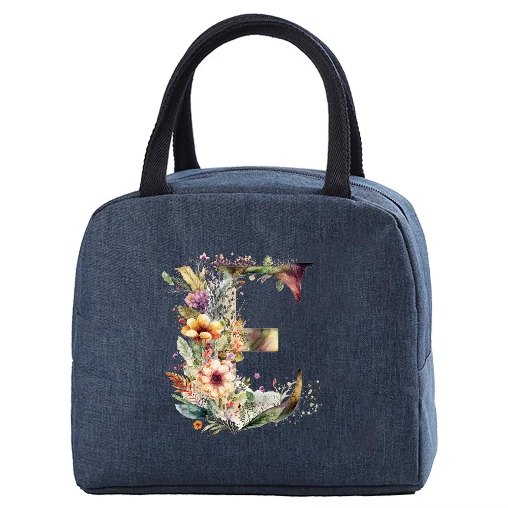 Insulated Lunch Bag, Thermal Bento Tote, Handbag Rectangular Food Carrier with Zipper Closure Non-food Contact, Ice Pack Picnic Bag, back To School