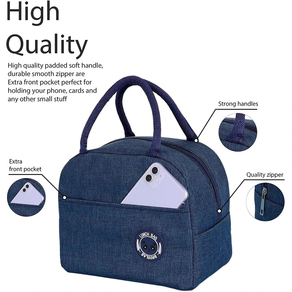 Insulated Lunch Bag Insulated Tote for Work, School, Outdoor Activities, Lunch Bag Durable Aluminum Foil Food Container Cooler Bag, Perfect for Office Workers